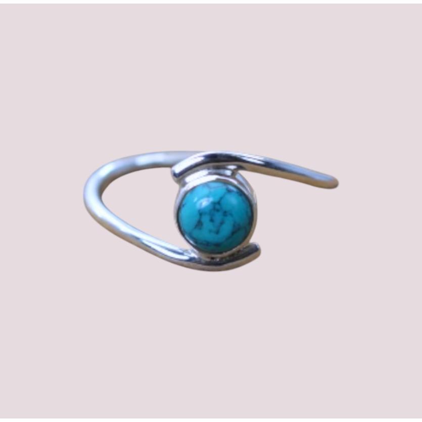 925 Silver Gemstone Side Ring